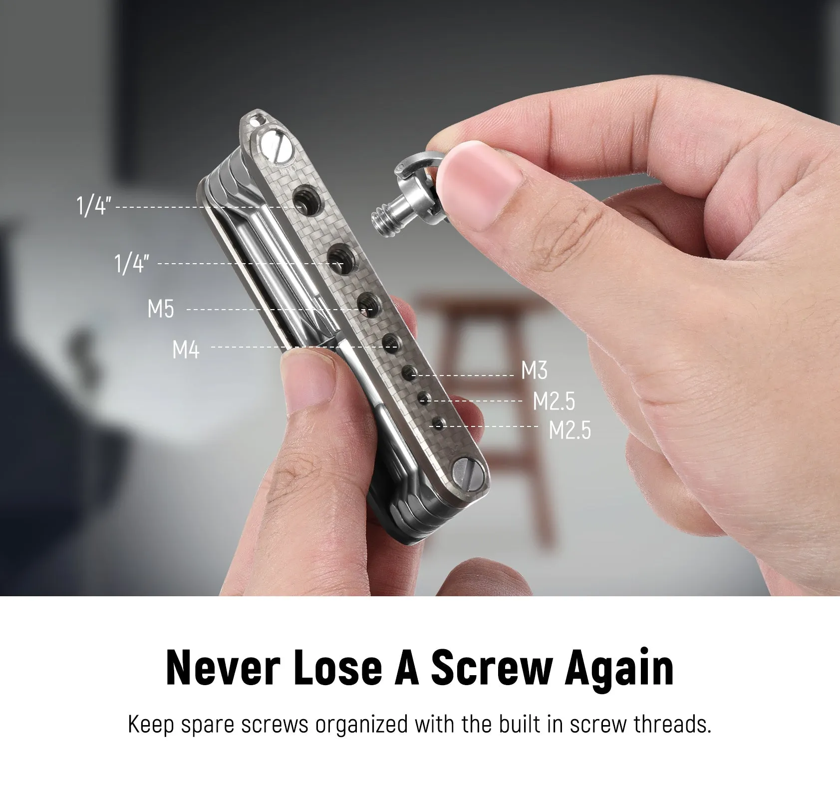 NEEWER UA006 8 in 1 Folding Screwdrivers Tool Set