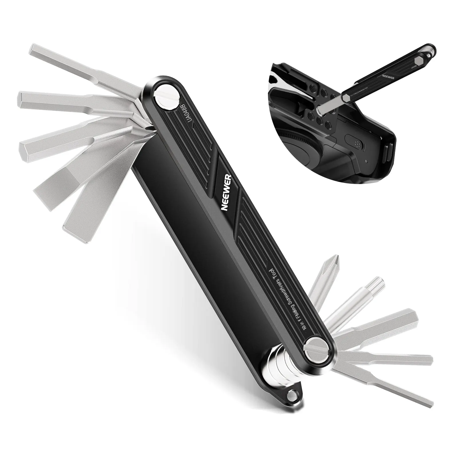 NEEWER UA048 10 in 1 Folding Screwdrivers Tool Set