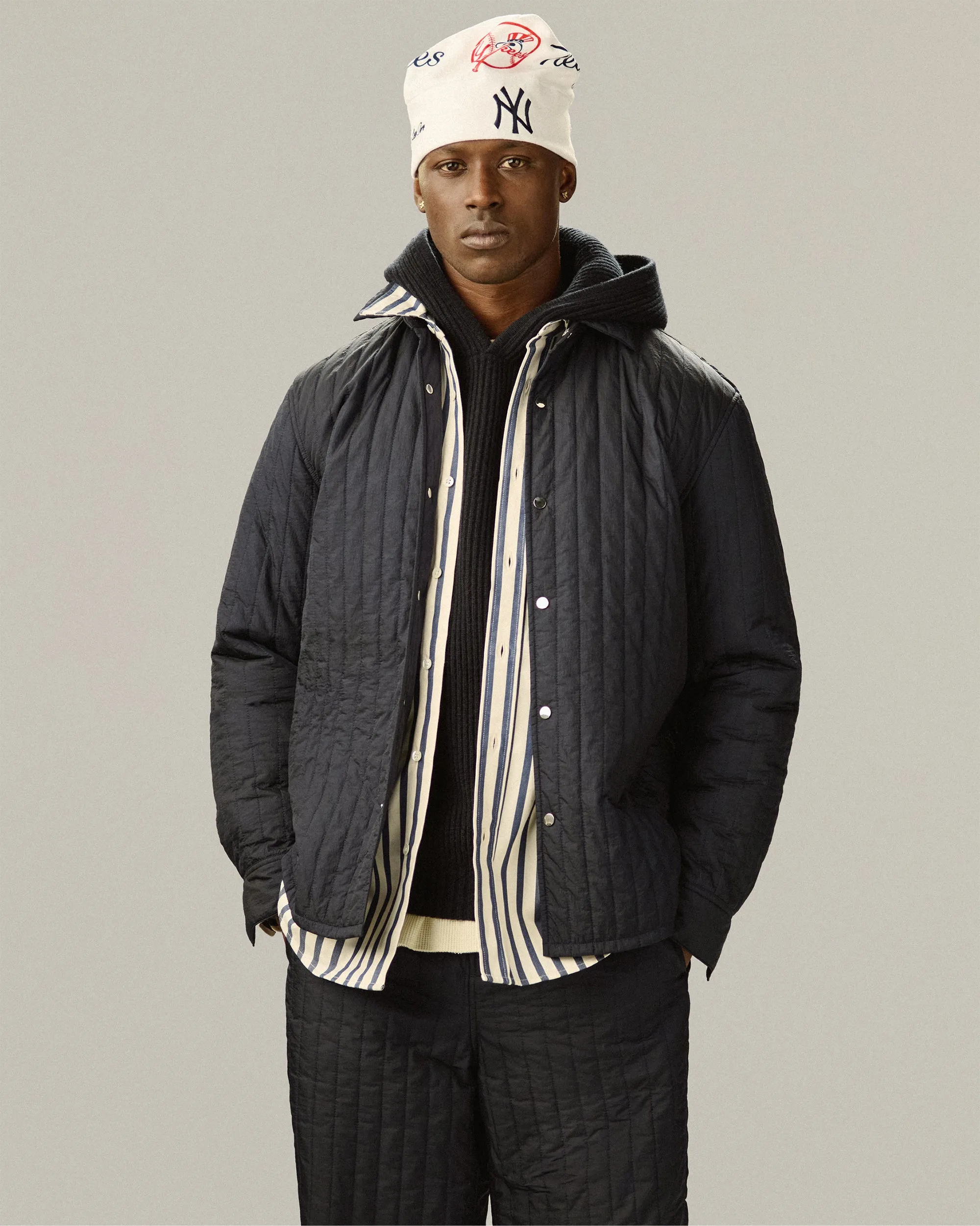 Nylon Quilted Overshirt