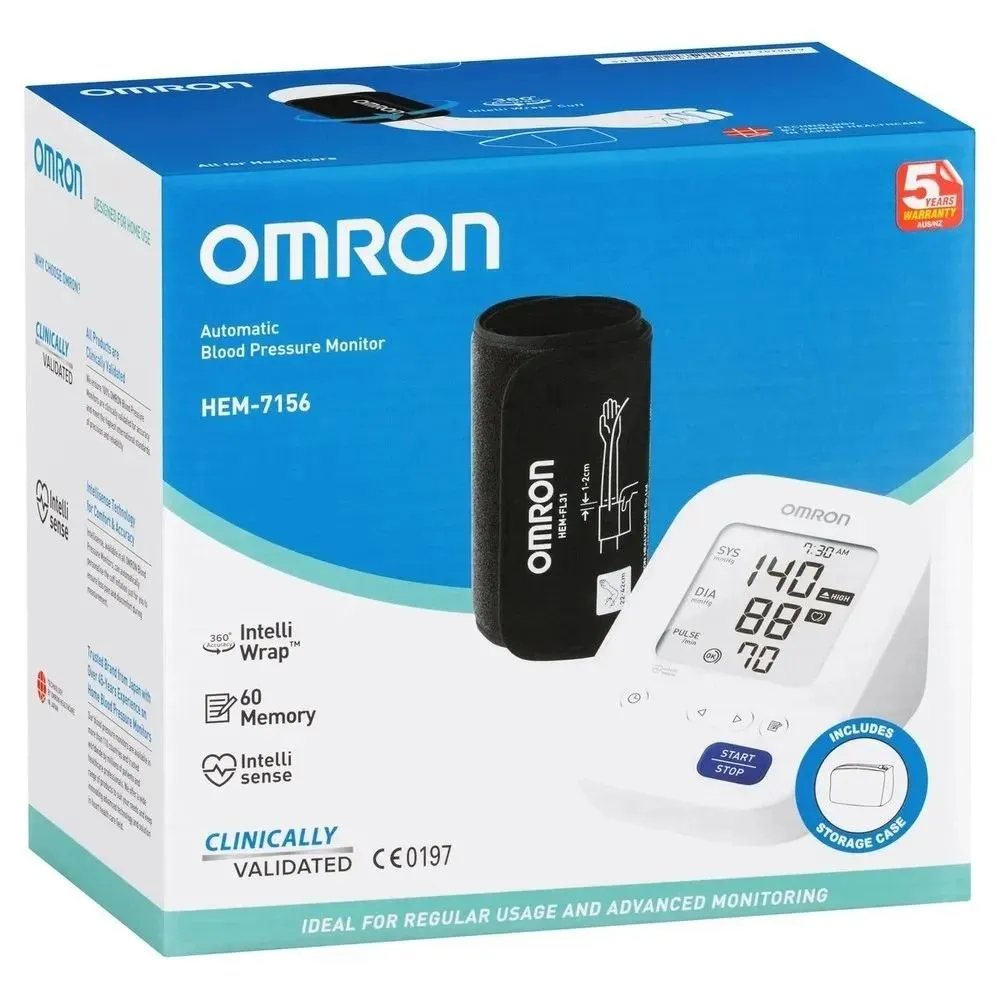 Omron Upper Arm Bp Monitor Hem-7156 Device 1 ST