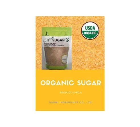 Organic Sugar USDA Certified 100% Organic Cane Sugar, Light Brown, 2 lbs