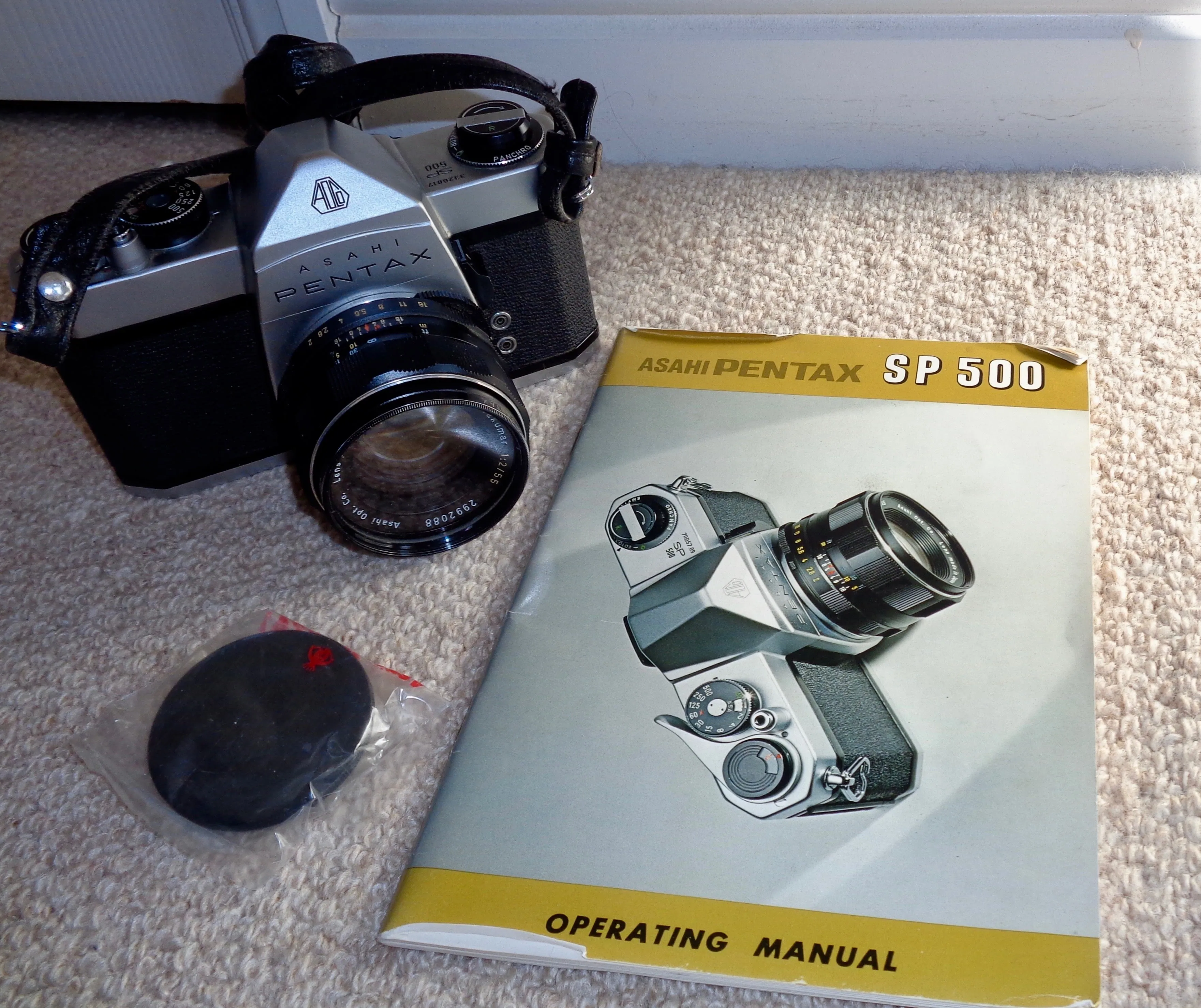 Pentax Asahi SP500 35mm SLR Camera With 55mm f2 Takumar Lens