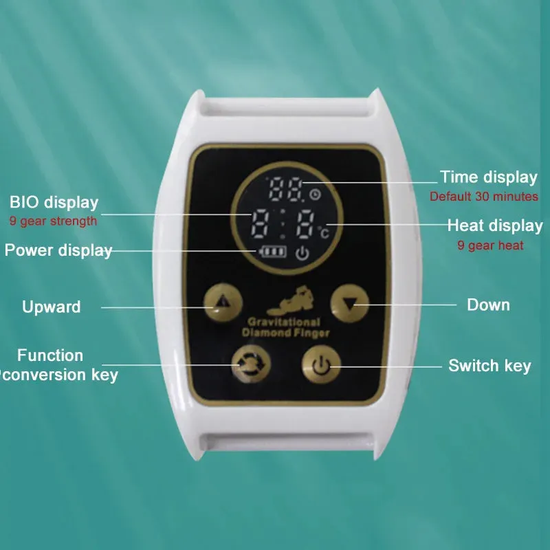 Portable Gravitational Diamond Finger Face Lifting Body Massage Radio Frequency Microcurrent Golden Finger RF EMS Beauty Machine