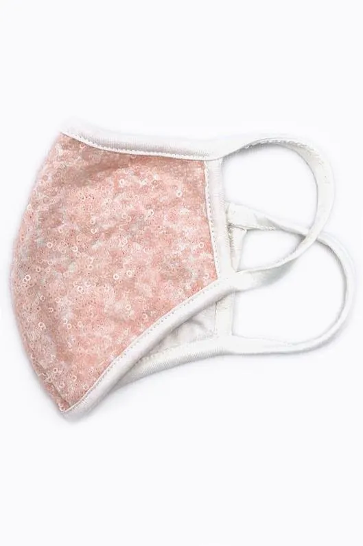 Pre-Order Soft Rose Sequin Fashion Face Mask