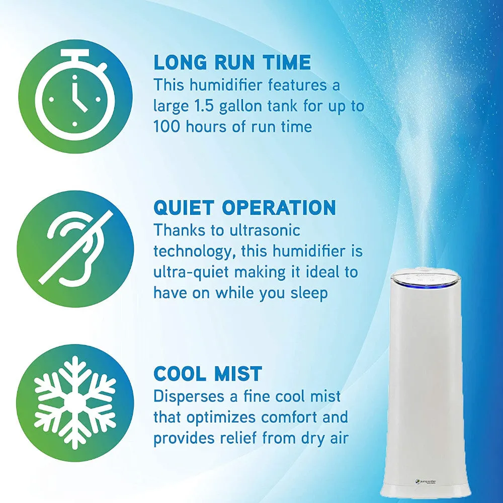PURE GUARDIAN Ultrasonic Cool Mist Humidifier - Refurbished with Home Essentials warranty - H3200WAR