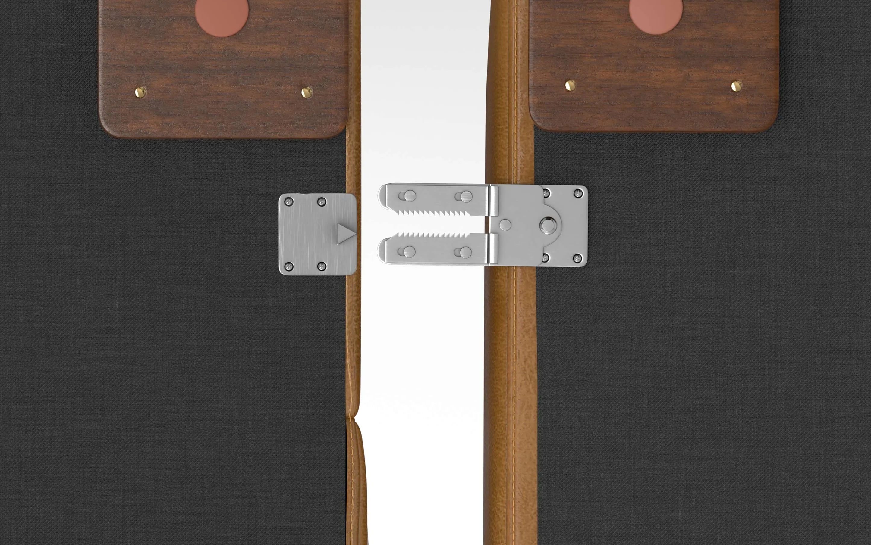 Rex Left Sectional and Ottoman in Genuine Leather