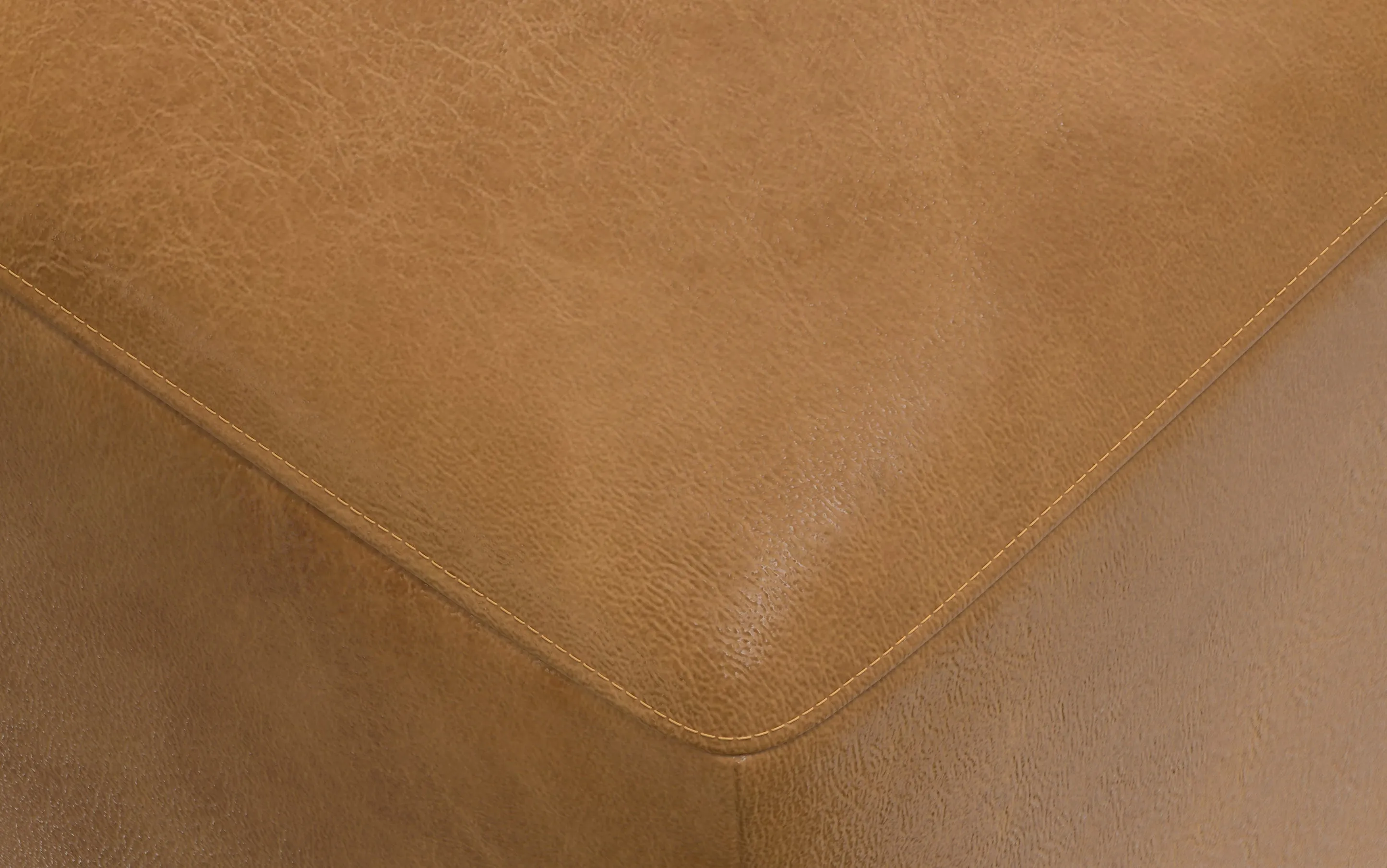 Rex Left Sectional and Ottoman in Genuine Leather