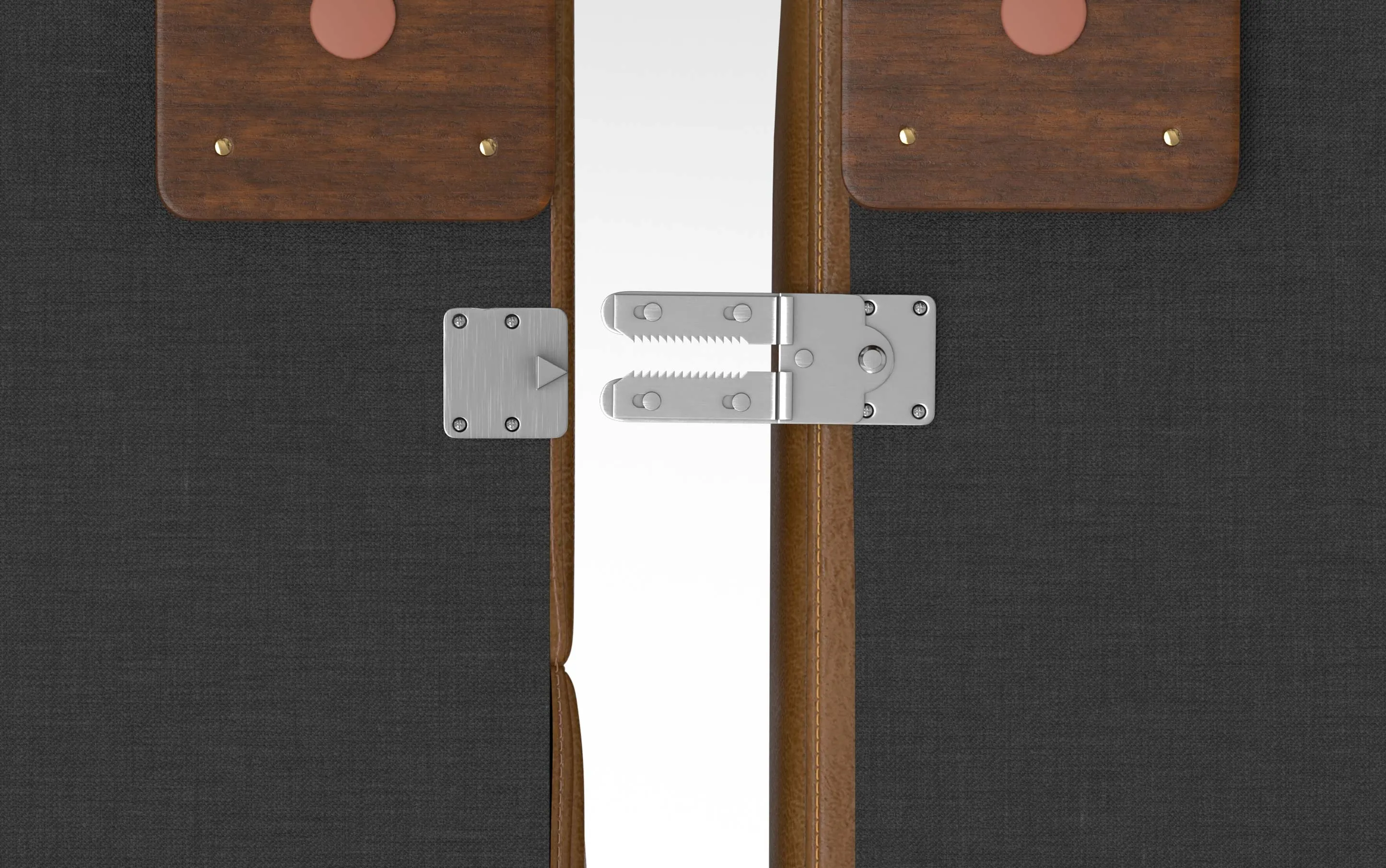 Rex Left Sectional and Ottoman in Genuine Leather