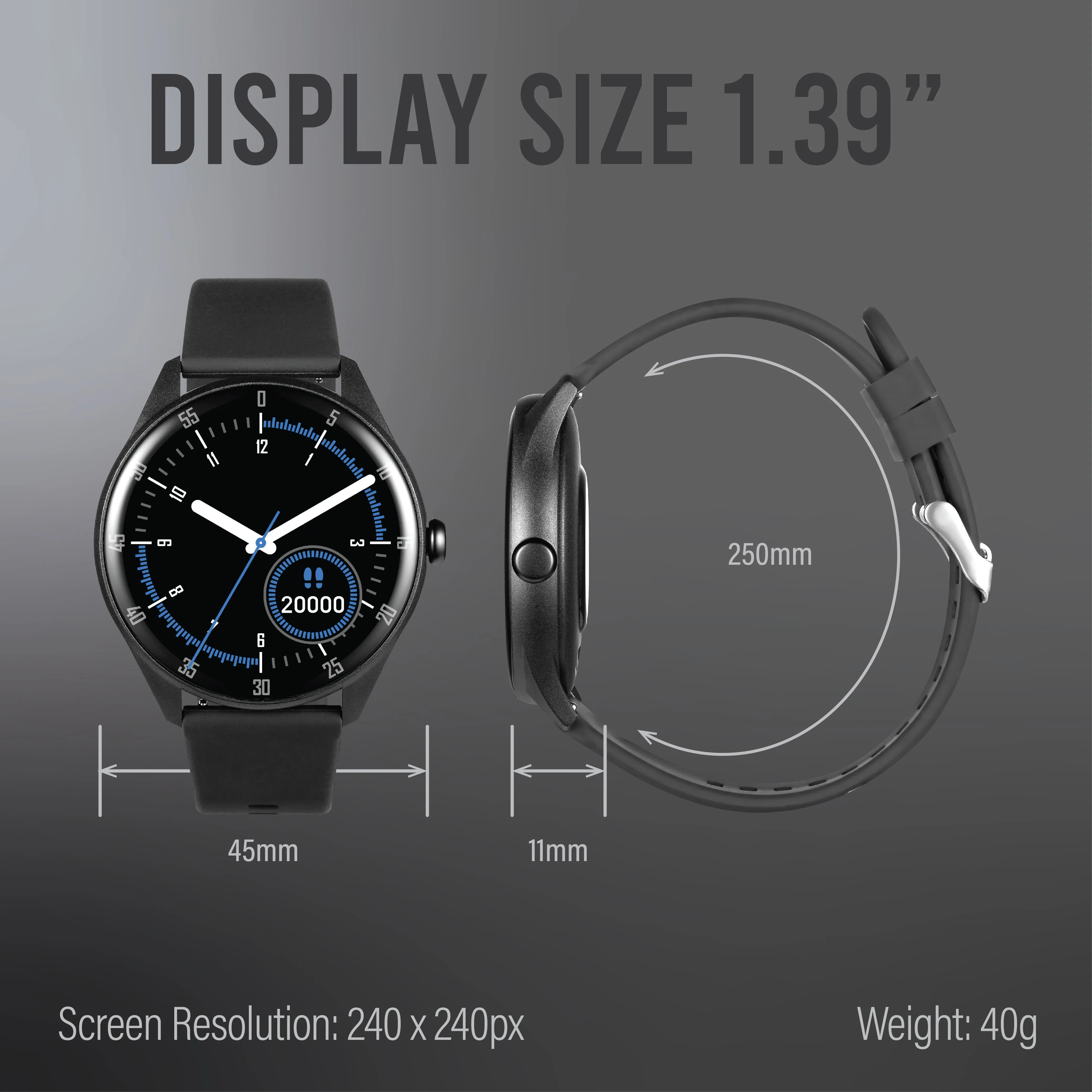 Smart Watch | Health Fitness & Lifestyle Smart Watch for Men or Women | SF Fit Sync Series