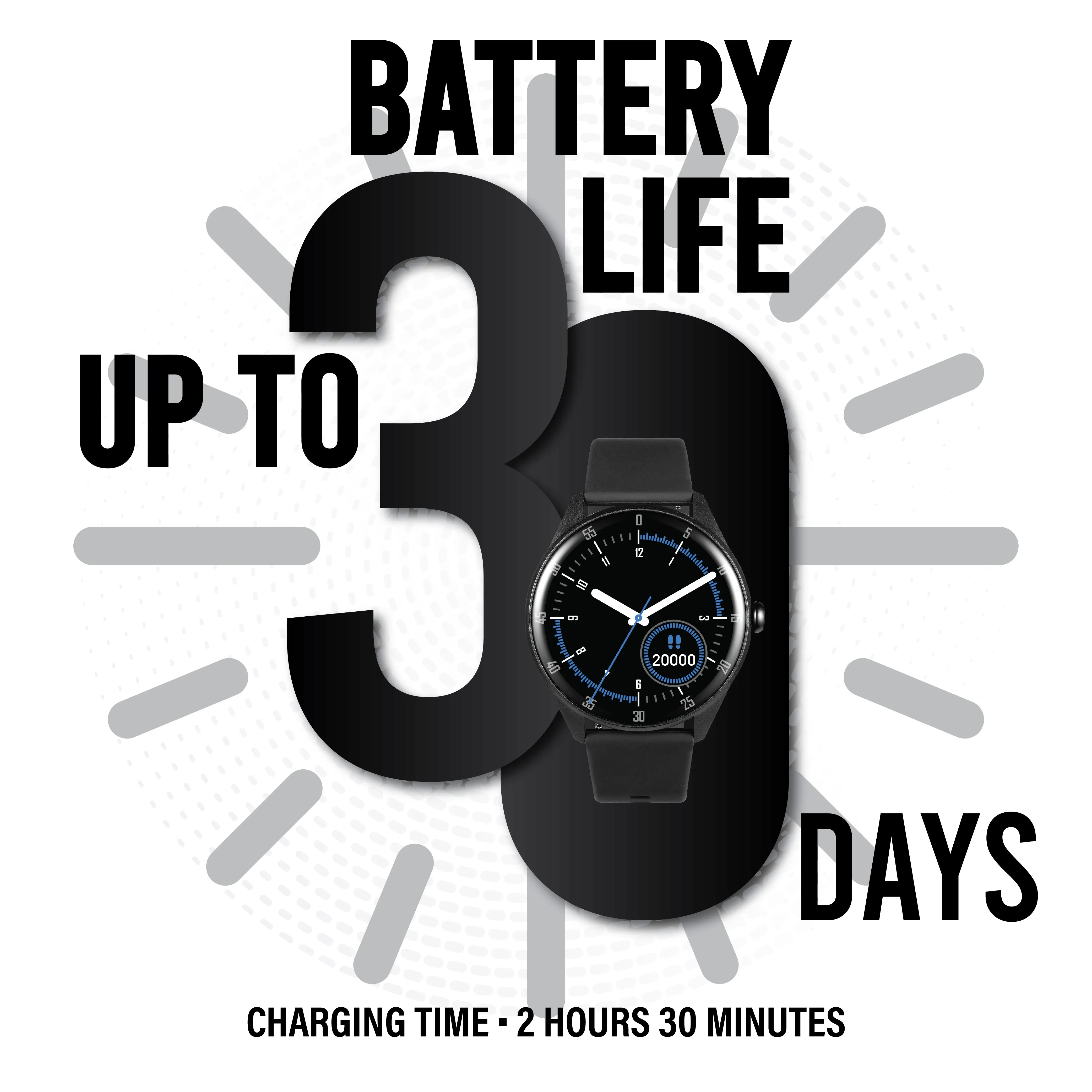 Smart Watch | Health Fitness & Lifestyle Smart Watch for Men or Women | SF Fit Sync Series