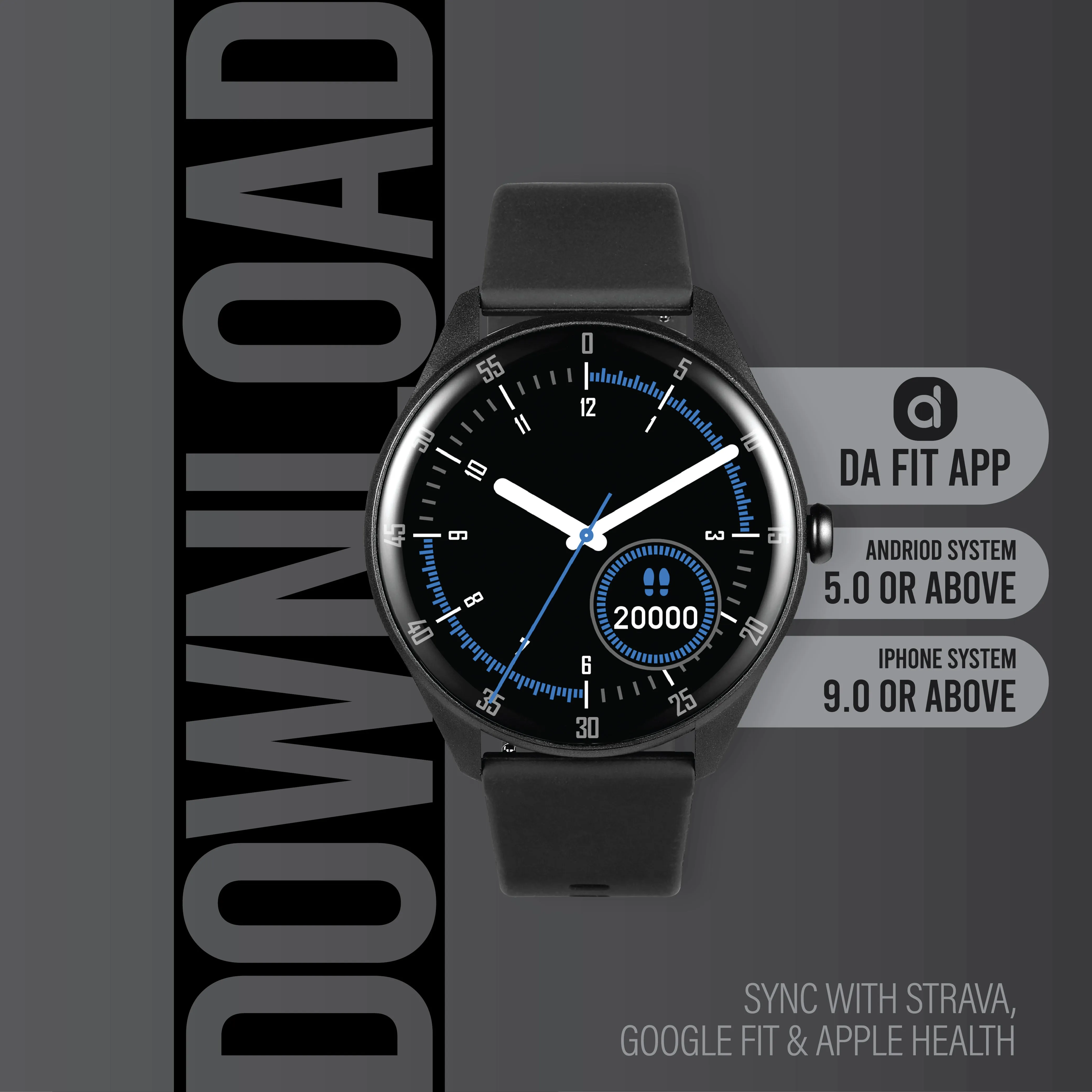 Smart Watch | Health Fitness & Lifestyle Smart Watch for Men or Women | SF Fit Sync Series