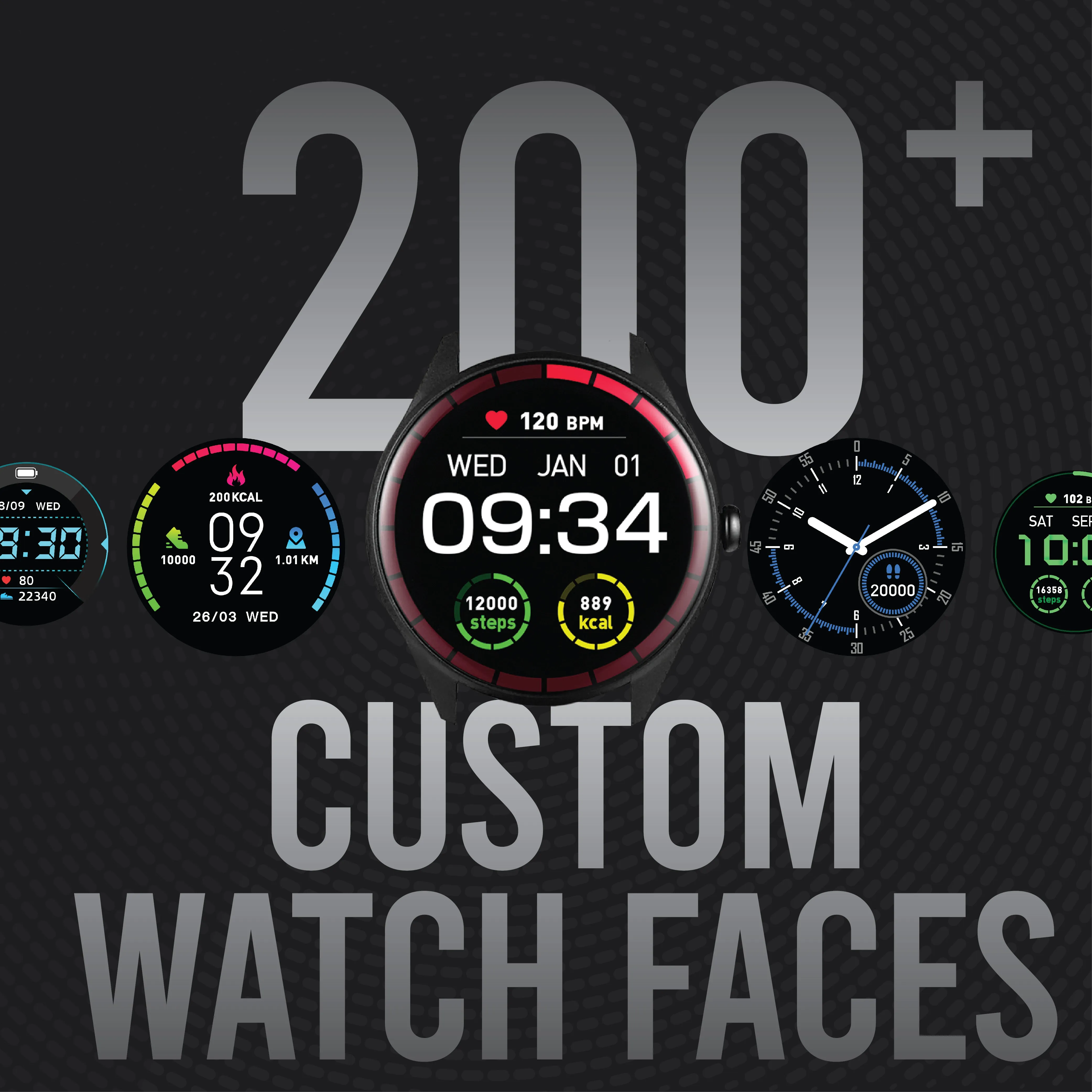 Smart Watch | Health Fitness & Lifestyle Smart Watch for Men or Women | SF Fit Sync Series