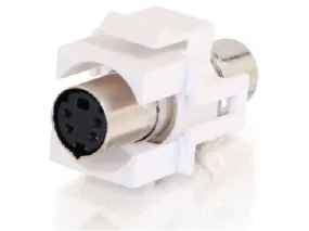 Snap-In S-Video Keystone Module White