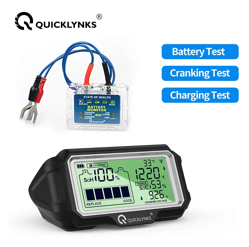 Solar Car Battery Monitor LED Display 433 MHz Wireless