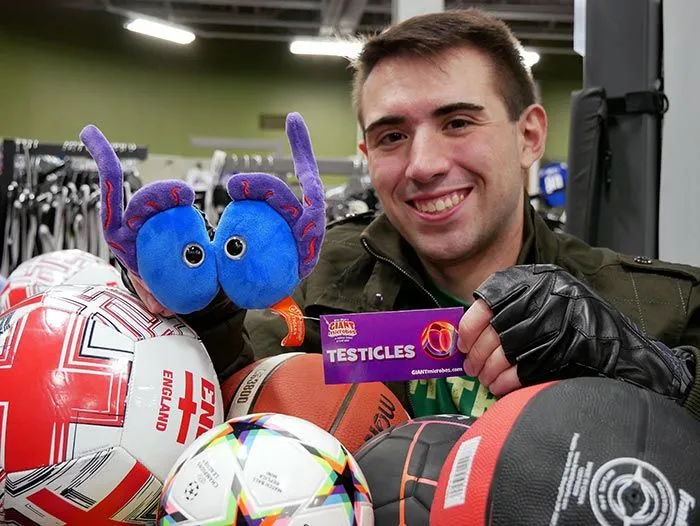 Testicles Giant Microbe Plush