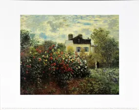 The Artist's Garden in Argenteuil (A Corner of the Garden with Dahlias) by Claude Monet