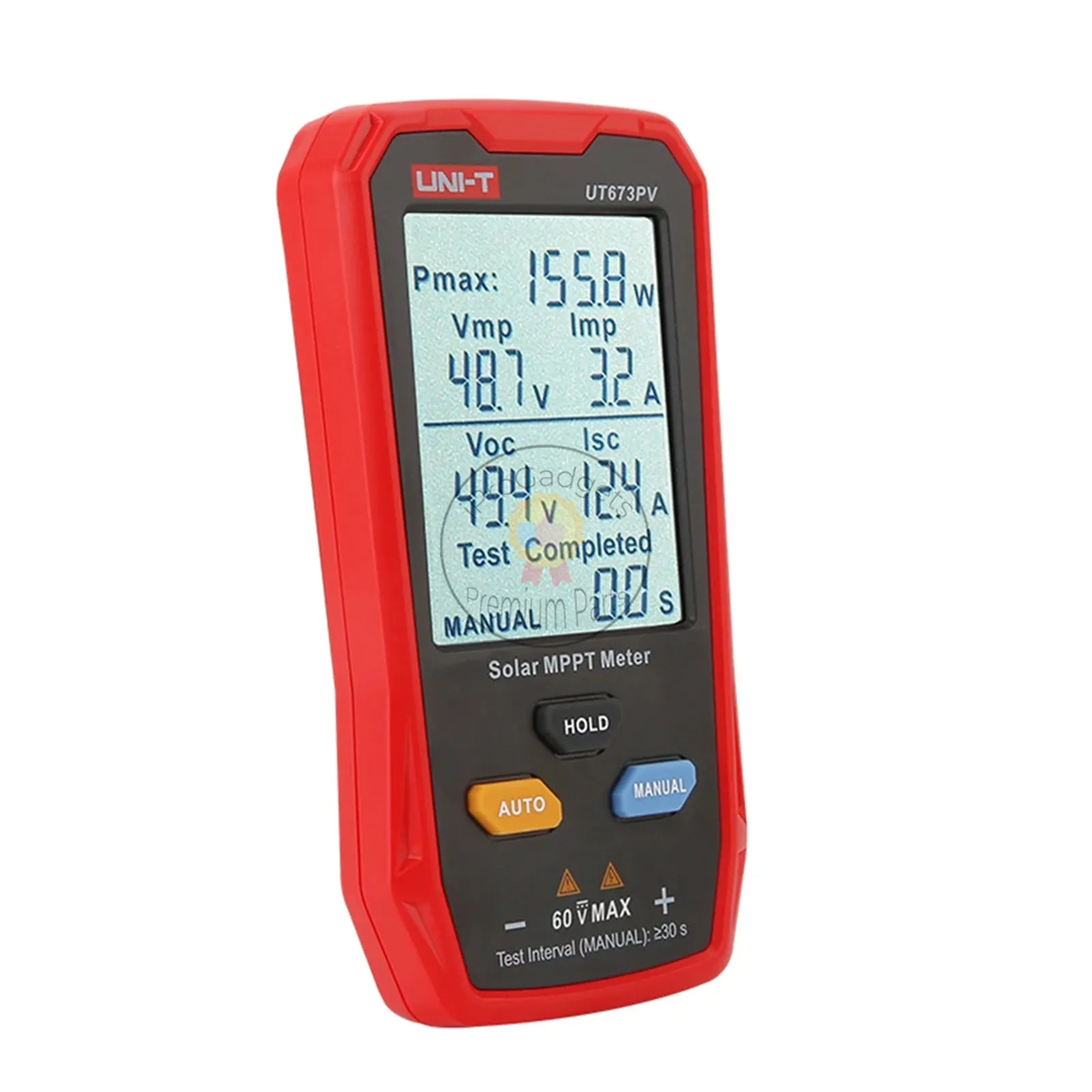 UNI-T UT673PV Solor MPPT Meter Photovoltaic Maximum Power Tester Peak Open Circuit Voltage Short Circuit Current Pmax Lmp Test