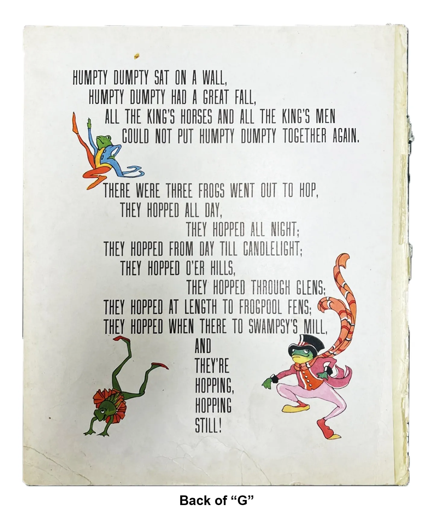 Vintage Nursery Rhymes Pages