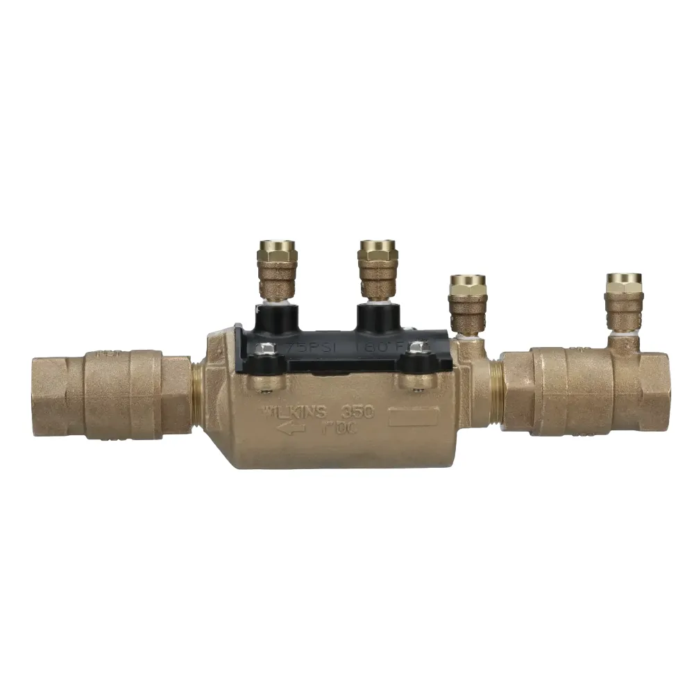 Wilkins - 1-350FT - Wilkins Double Check Valve Assembly Model 350 ft. 1 in. Bronze w/ Fast Test & Ball Valves