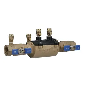 Wilkins - 1-350FT - Wilkins Double Check Valve Assembly Model 350 ft. 1 in. Bronze w/ Fast Test & Ball Valves