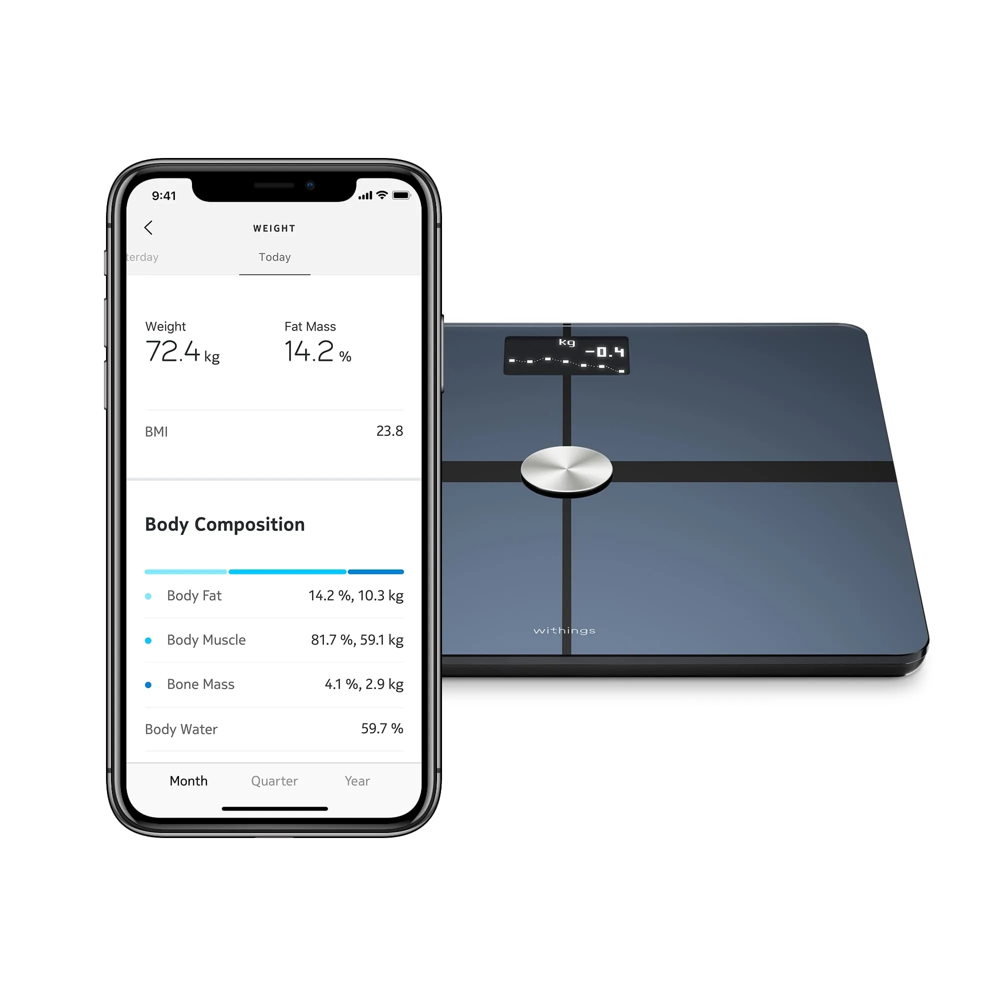 Withings Body  - Body Composition Wifi Smart Scale - Black