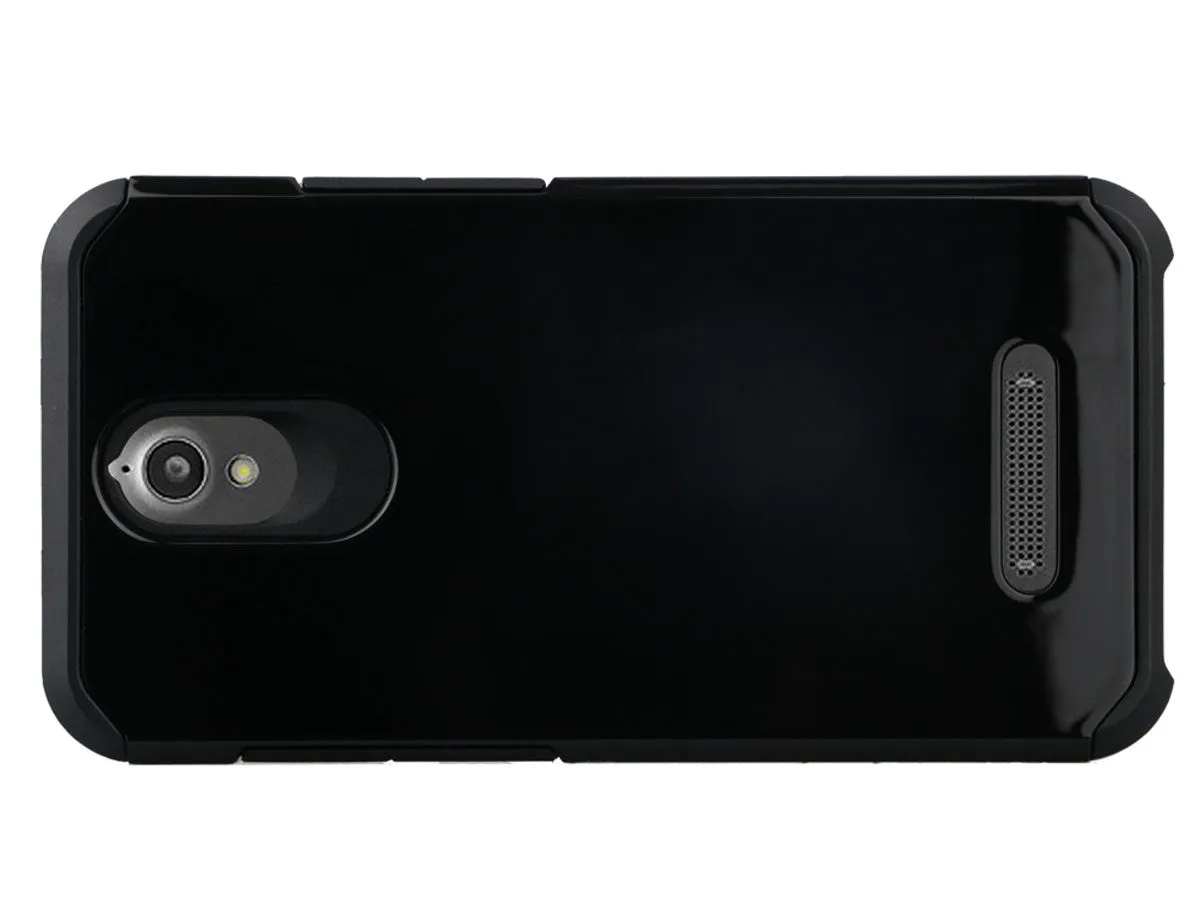ZTE Obsidian | ZTE Z820 Case, SlimHybrid Dual Layer Armor[Impact/Shock Resistant] Case for ZTE Obsidian | ZTE Z820 - Black