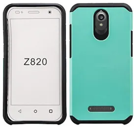 ZTE Obsidian | ZTE Z820 Case, SlimHybrid Dual Layer Armor[Impact/Shock Resistant] Case for ZTE Obsidian/Z820 - Teal/Black