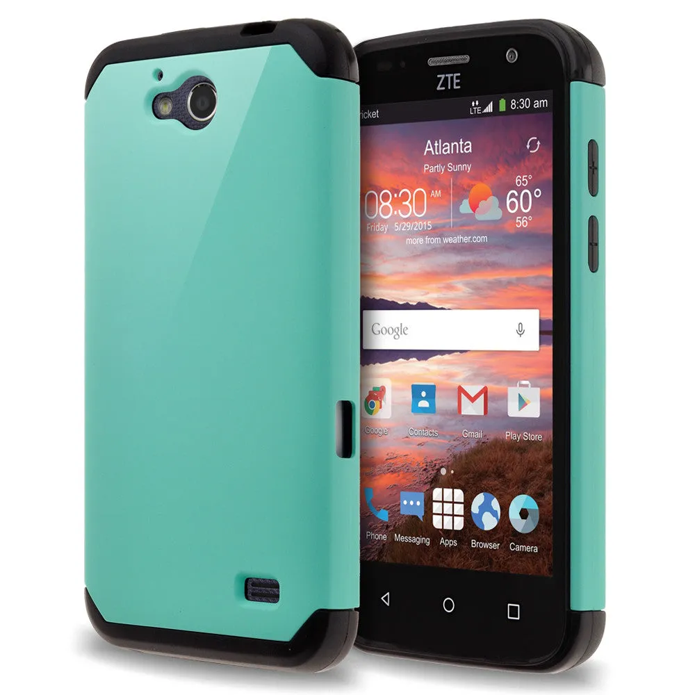 ZTE Overture 2 | ZTE Z813 Case, SlimHybrid Dual Layer Armor[Impact/Shock Resistant] Case for ZTE Overture 2 | ZTE Z813 - Teal/Black