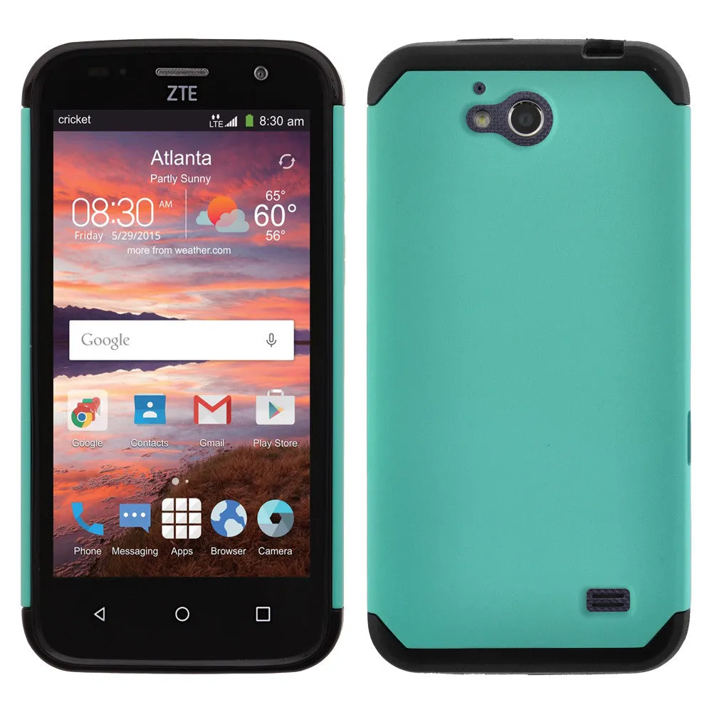 ZTE Overture 2 | ZTE Z813 Case, SlimHybrid Dual Layer Armor[Impact/Shock Resistant] Case for ZTE Overture 2 | ZTE Z813 - Teal/Black