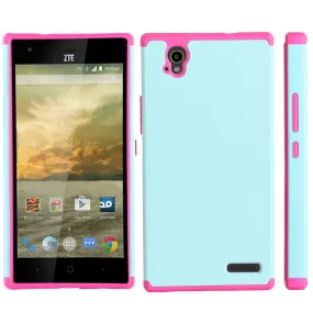 ZTE Warp Elite | ZTE N9158 Case, Slim Hybrid Dual Layer Armor[Impact/Shock Resistant] Case for ZTE Warp Elite - Teal/Hot Pink