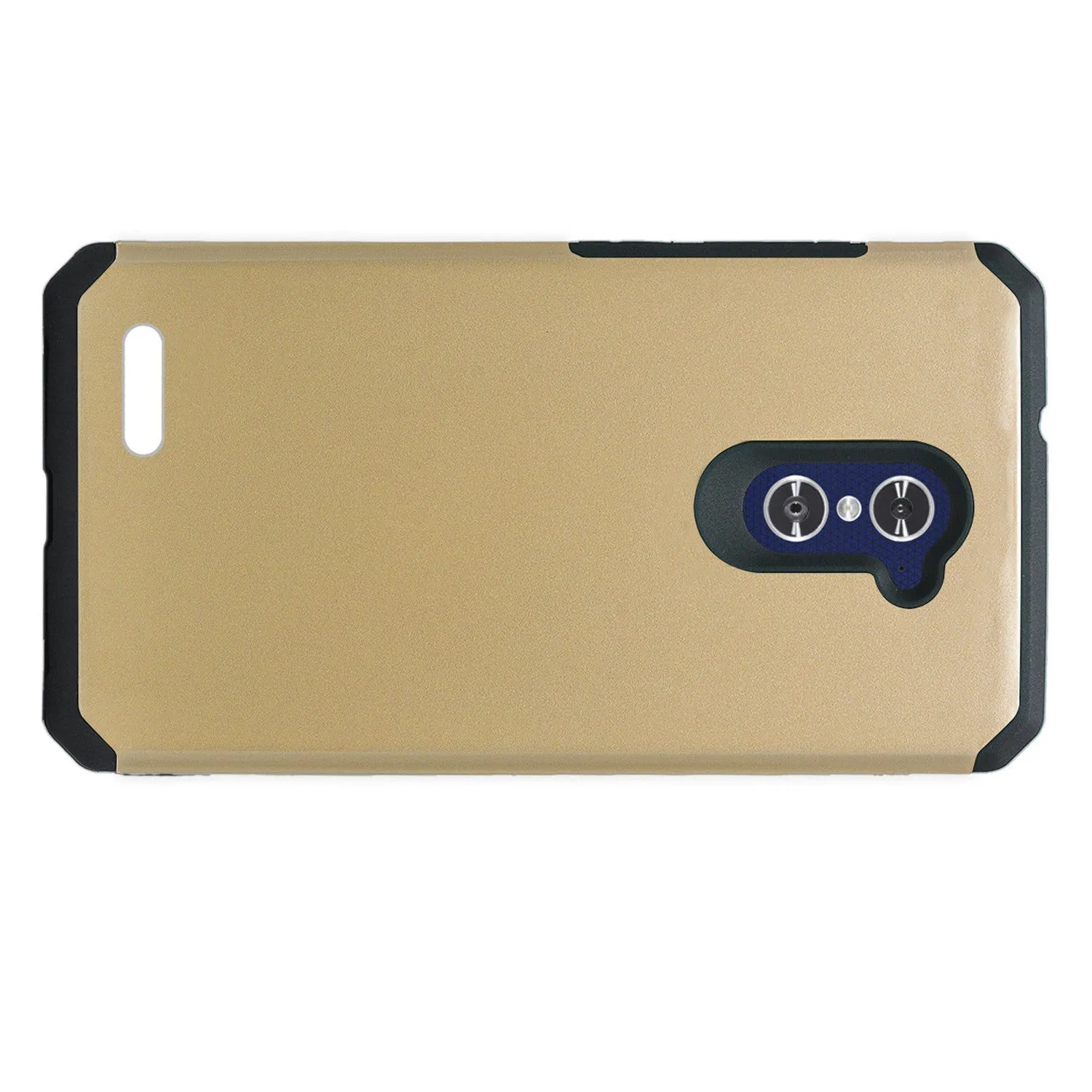 ZTE ZMAX Pro Case, ZTE Blade X Max, ZTE Carry, Slim Hybrid Dual Layer Armor[Shock Absorbent] Case for ZMAX Pro - Gold